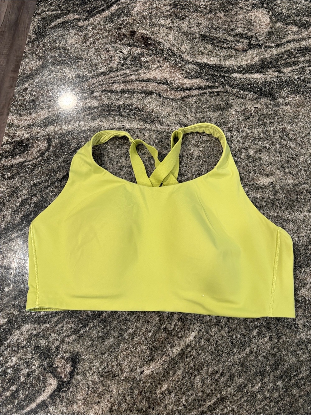 lululemon athletica High-Neck Cross-Back Sports Bra - Lime